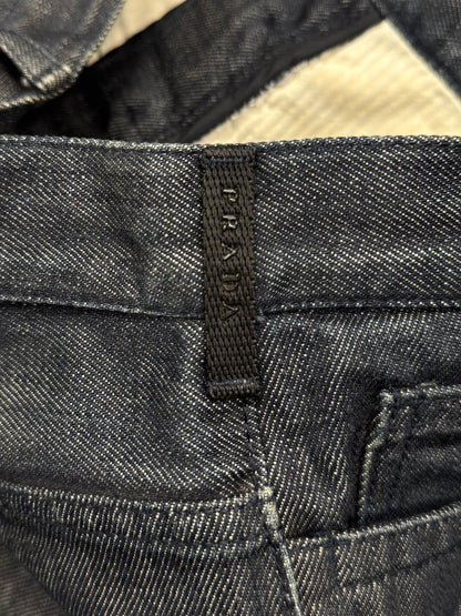 Prada Raw Blue Straight Cut Denim