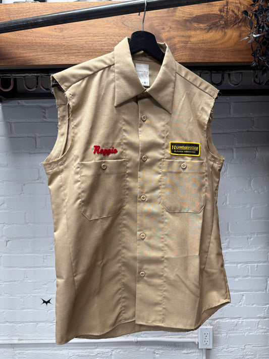 SS2000 Number (N)ine ‘Mechanic’ Cutoff Patch Button Down Shirt