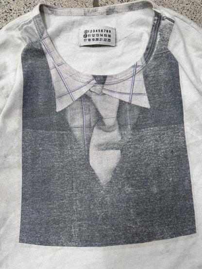 1999 Maison Martin Margiela ‘Trompe L’œil’ Artisinal Shirt and Tie T-Shirt