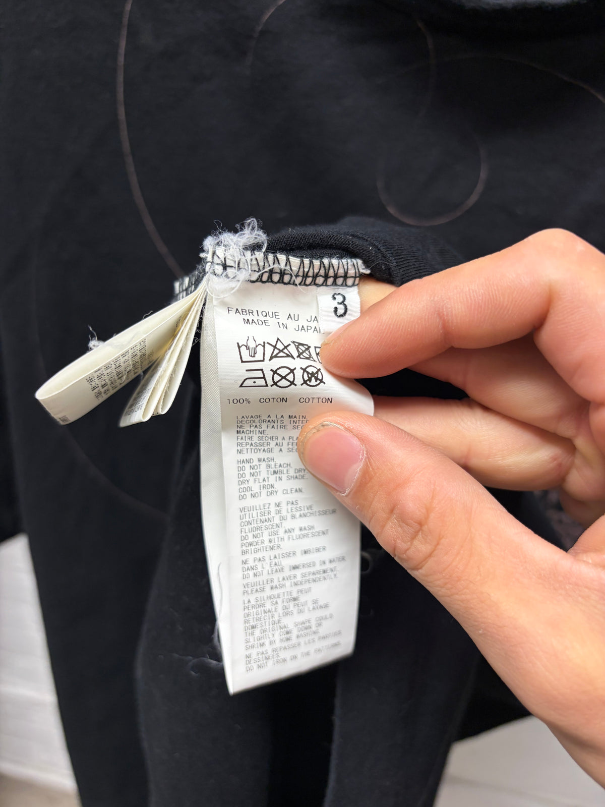 Yohji Yamamoto Pour Homme ‘Spider in the Web’ Black Graphic T-Shirt