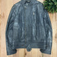 Dolce & Gabbana ‘Eel Leather’ Runway Panelled Blue Jacket