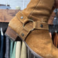 Saint Laurent ‘Wyatt’ Brown Suede Harness Boots