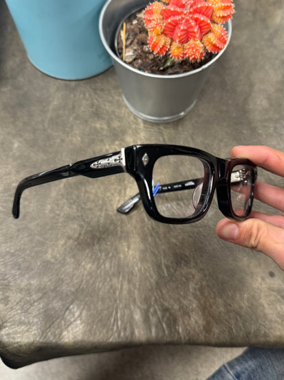 Chrome Hearts ‘Crypdic’ 925 Silver Cross Prescription Frames