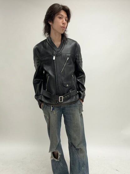 AW2019 Alyx x Blackmeans Kimono Leather Motorcyle Jacket