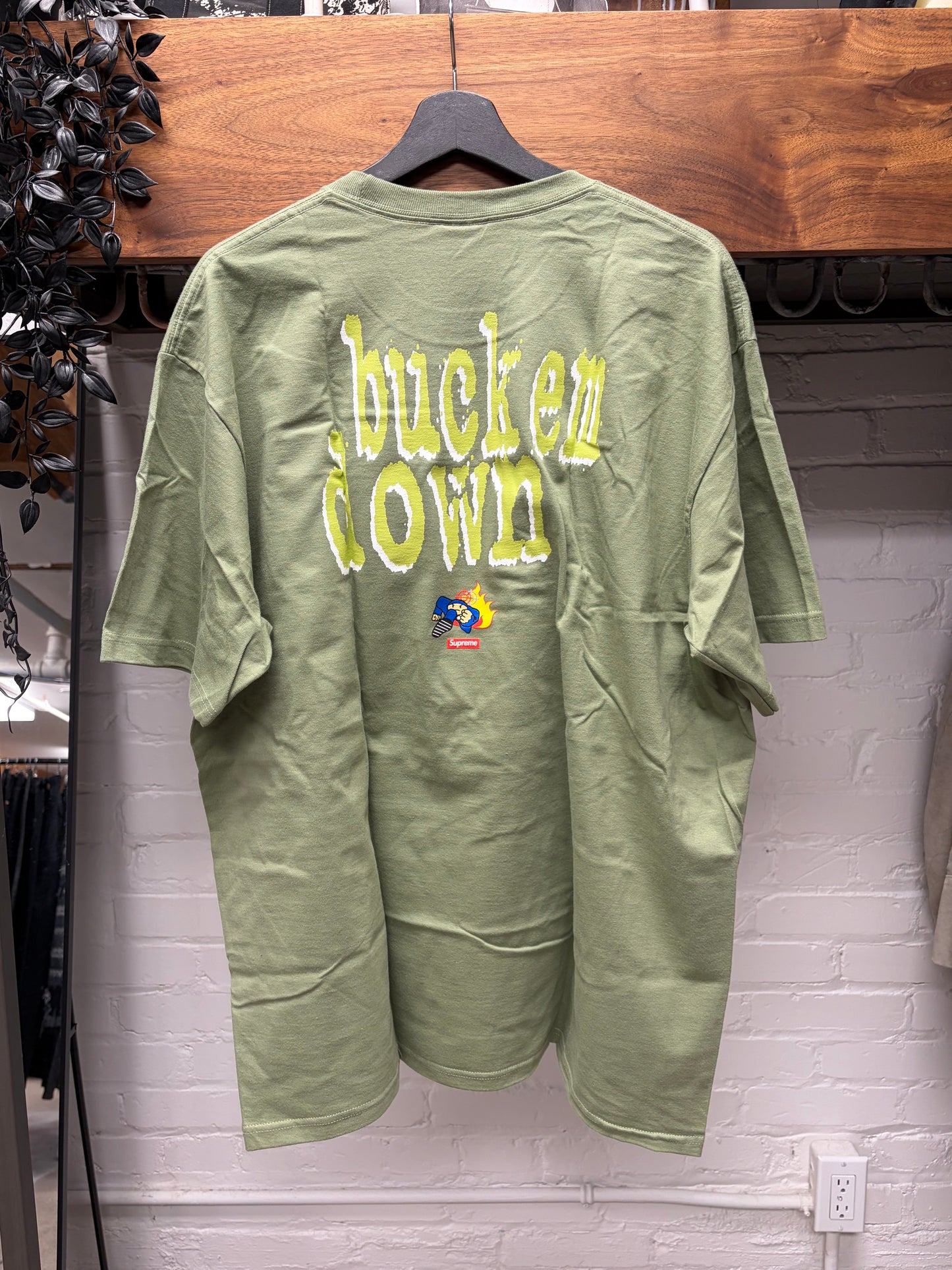 AW2022 Supreme ‘Enta Da Stage’ Olive Green Graphic T-Shirt