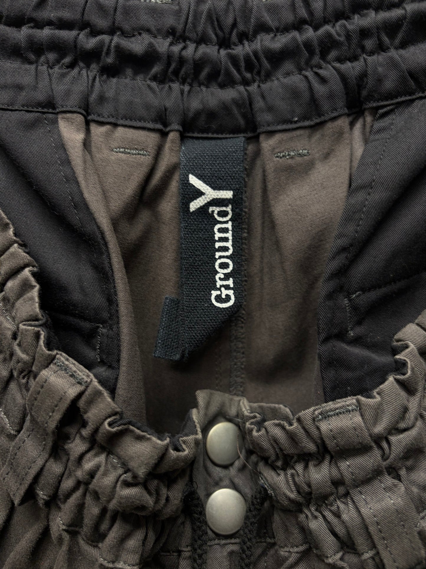 Yohji Yamamoto ‘Ground Y’ Brown Cotton Cargo Shorts