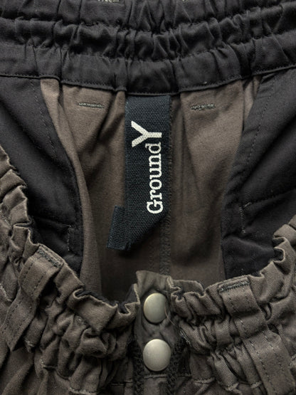 Yohji Yamamoto ‘Ground Y’ Brown Cotton Cargo Shorts