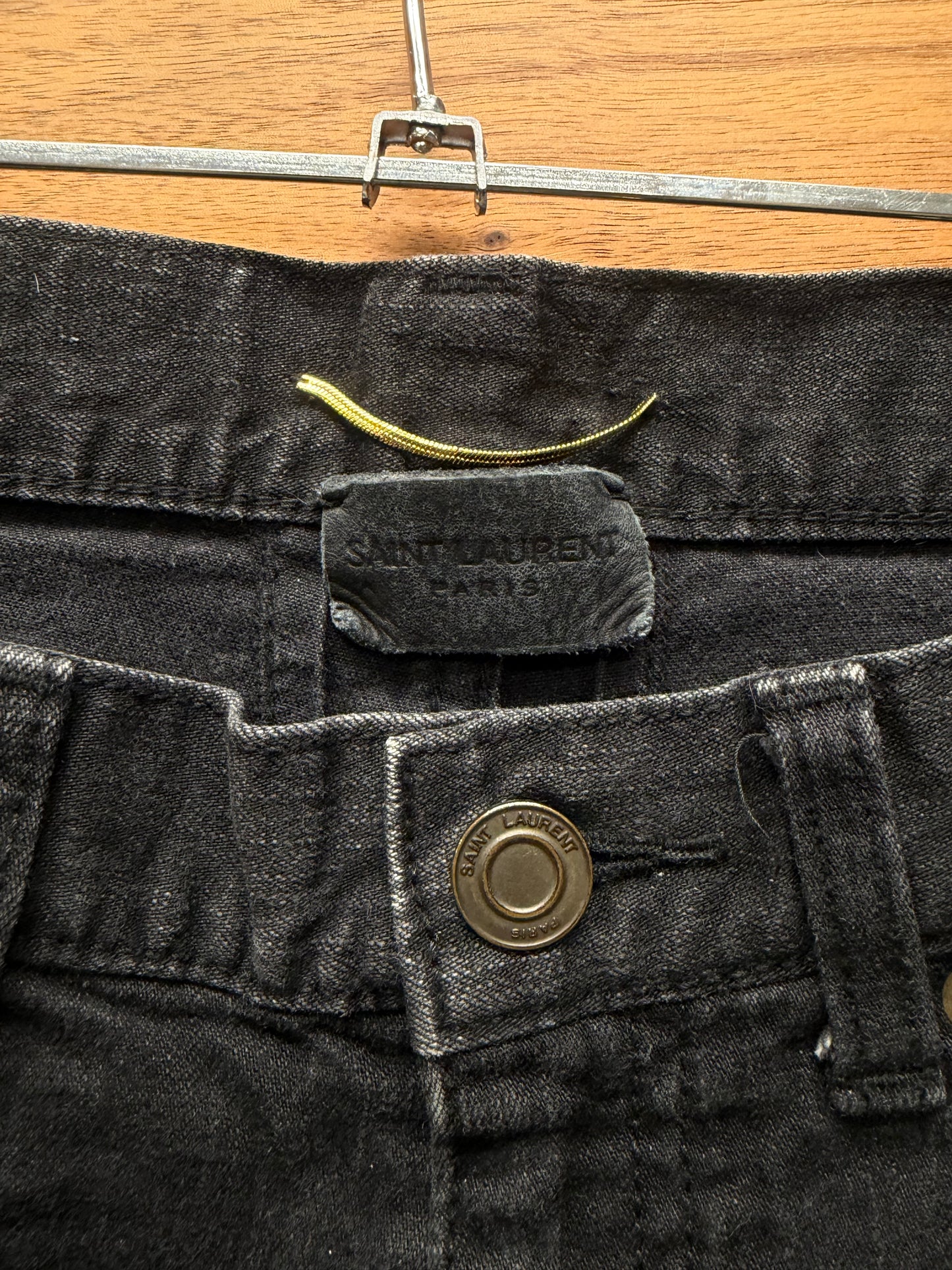2014 Saint Laurent by Hedi Slimane ‘D01’ Black Skinny Jeans