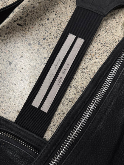 SS2024 Rick Owens ‘Lido’ Leather Bauhaus Cargo Vest