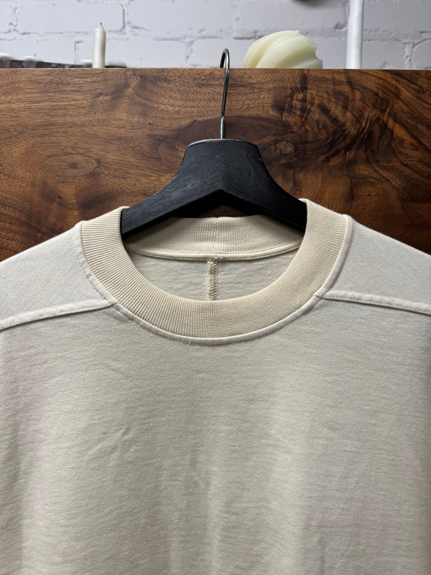 Rick Owens DRKSHDW ‘Natural’ Cream White Sweatshirt.