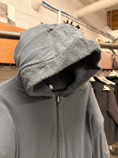 Greg Ross Padded Shoulder MA-1 Pocket Towel Cotton Hoodie