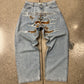 Y-Project ‘Paris’ Light Wash Blue Wide Leg Denim