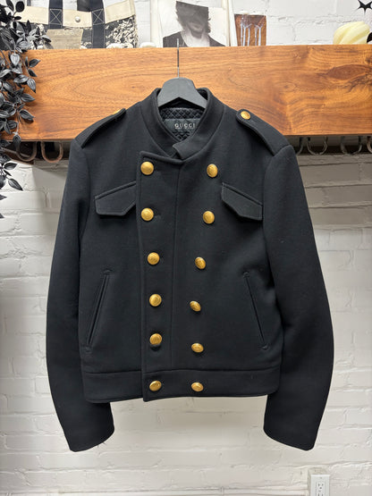 AW2010 Gucci by Frida Giannini ‘Napoleon’ Double Breasted Cropped Wool Coat
