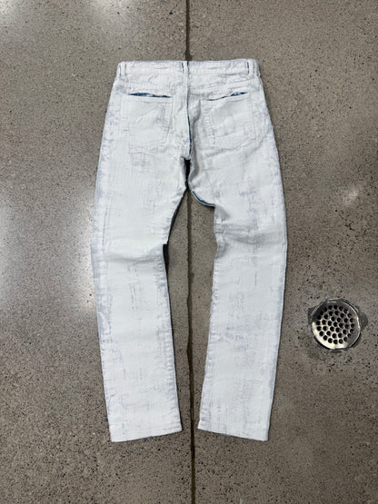 SS2016 Maison Margiela ‘Paint Coated’ White/Blue Denim