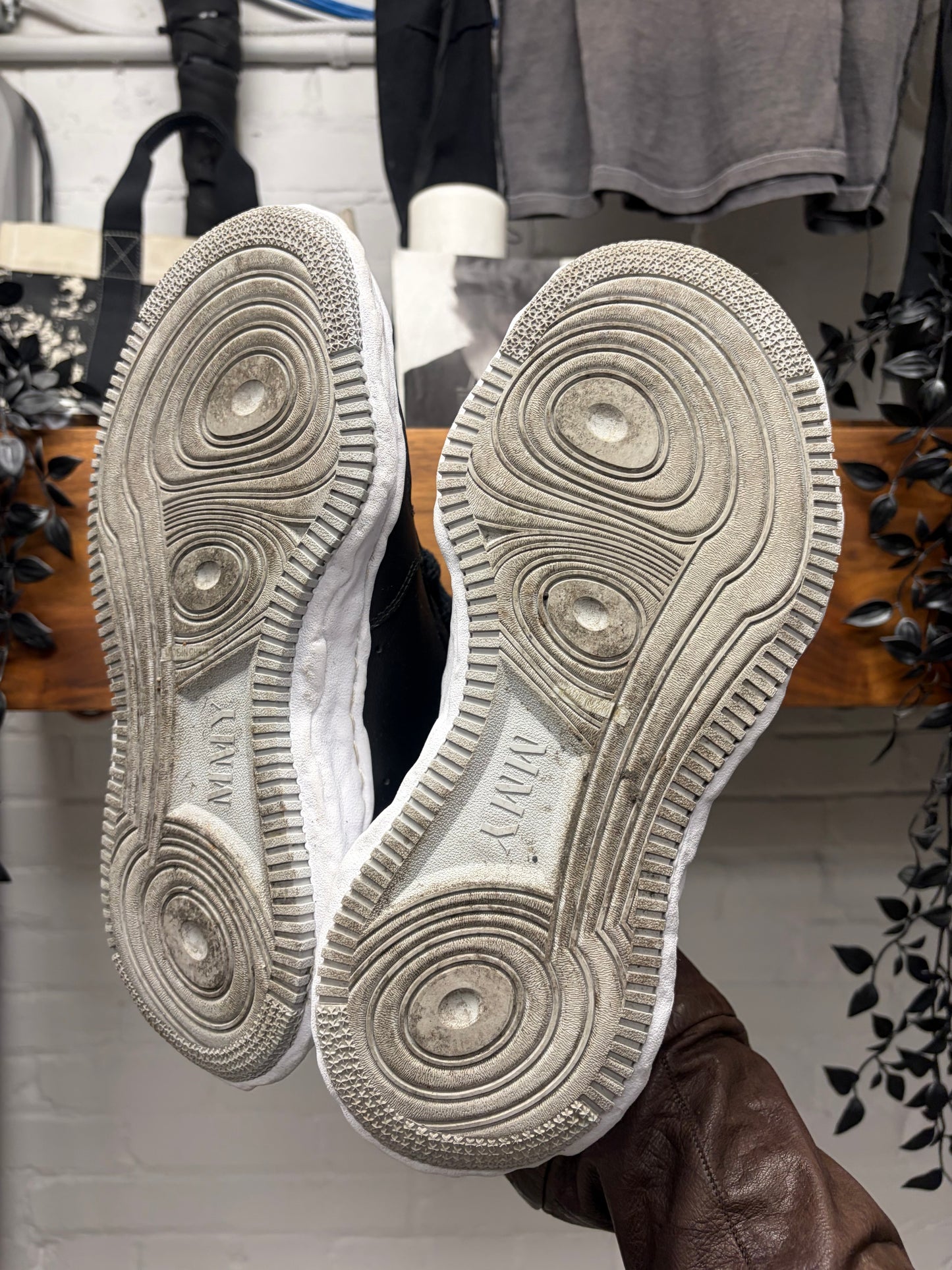 Mihara Yasuhiro ‘Melted Sole’ Black Low Top Sneakers