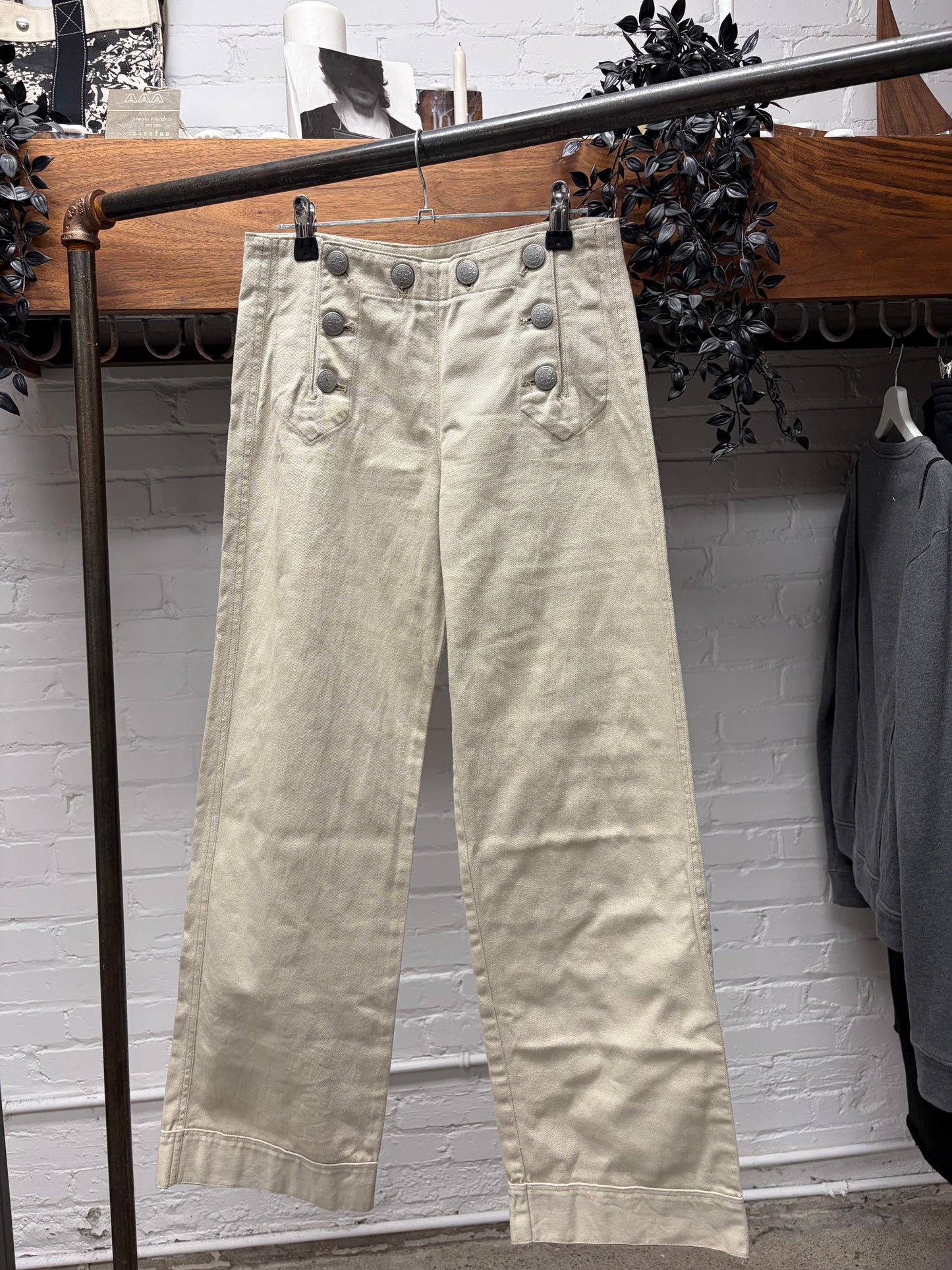 SS1997 Jean Paul Gaultier ‘Sailor’ Button Closure Wide Leg Trousers