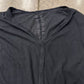 Rick Owens DRKSHDW ‘Baseball Collar’ Black Sleeveless Top