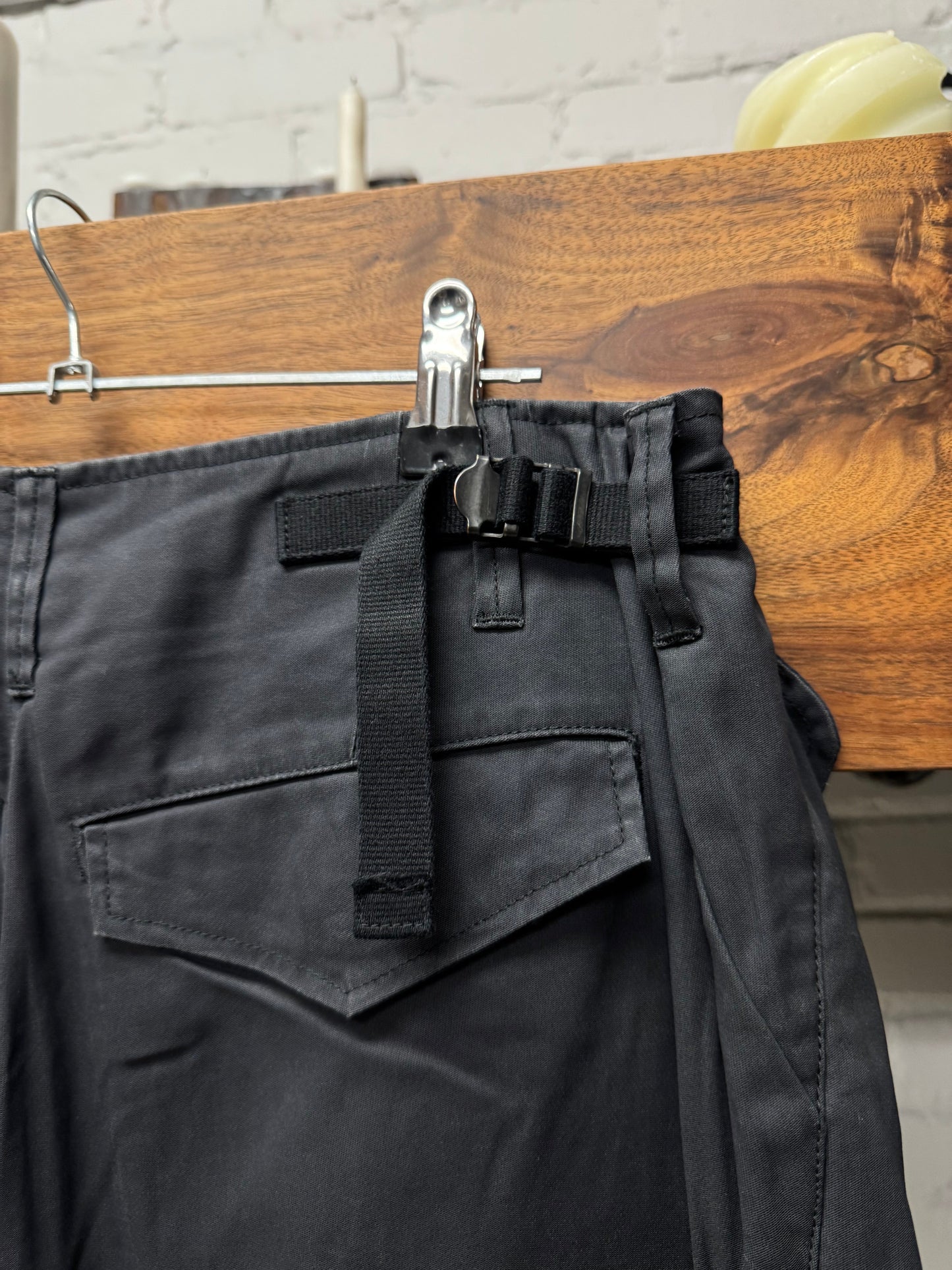SS2019 Julius Coated Cotton Twill Cargo Shorts