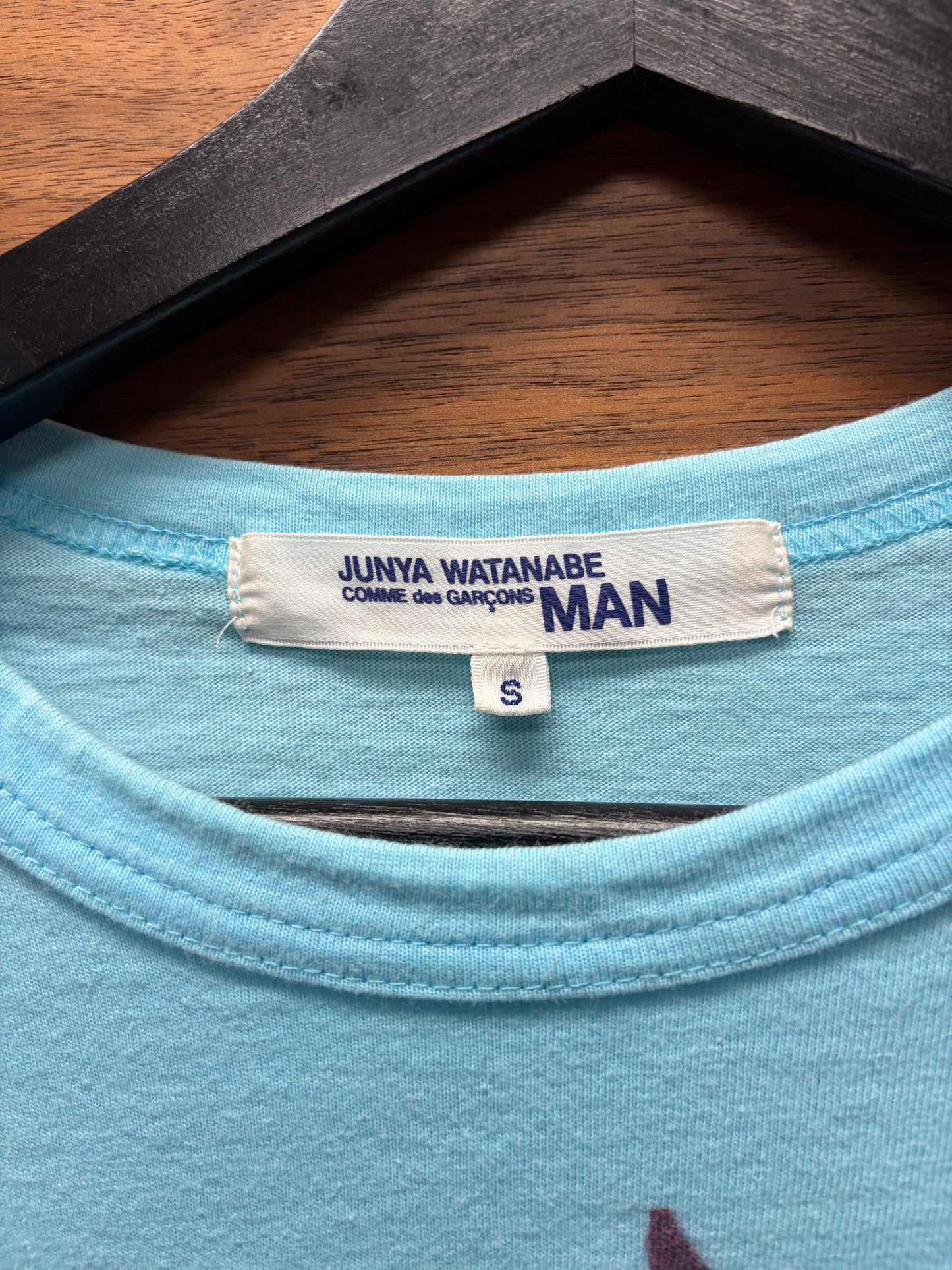2002 Junya Watanabe ‘Tropical’ Blue Graphic T-Shirt