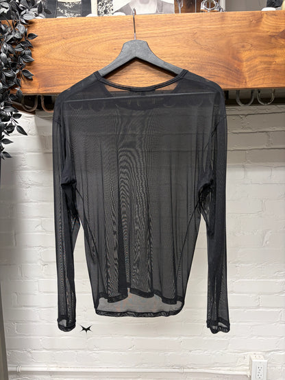 Gucci by Tom Ford Sheer Black Layering Long Sleeve Shirt