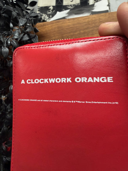 Undercover x ‘A Clockwork Orange’ Red Zip-Closure Bifold Leather Wallet