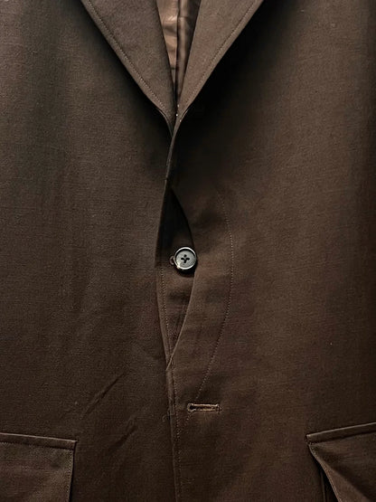 90s Yohji Yamamoto ‘Y’s for Men’ Brown ‘Exposed Button’ Blazer