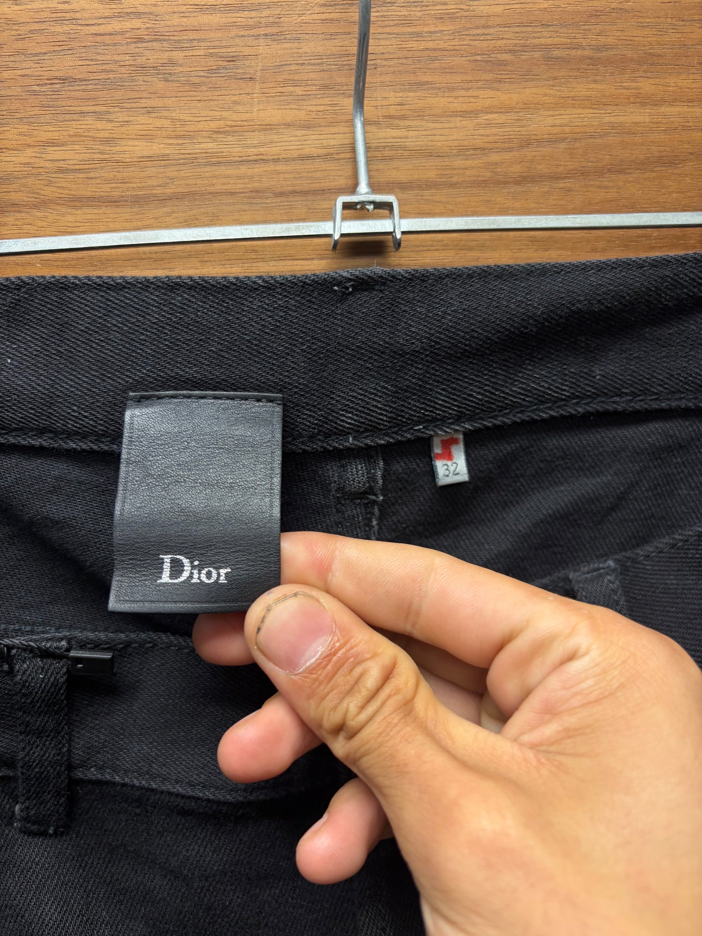 Dior Homme ‘Sequin Bug Denim’ Black Skinny Jeans