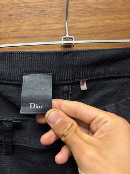 Dior Homme ‘Sequin Bug Denim’ Black Skinny Jeans