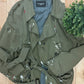 SS2022 Balenciaga ‘Artist’ Painted Military Canvas Trench Coat