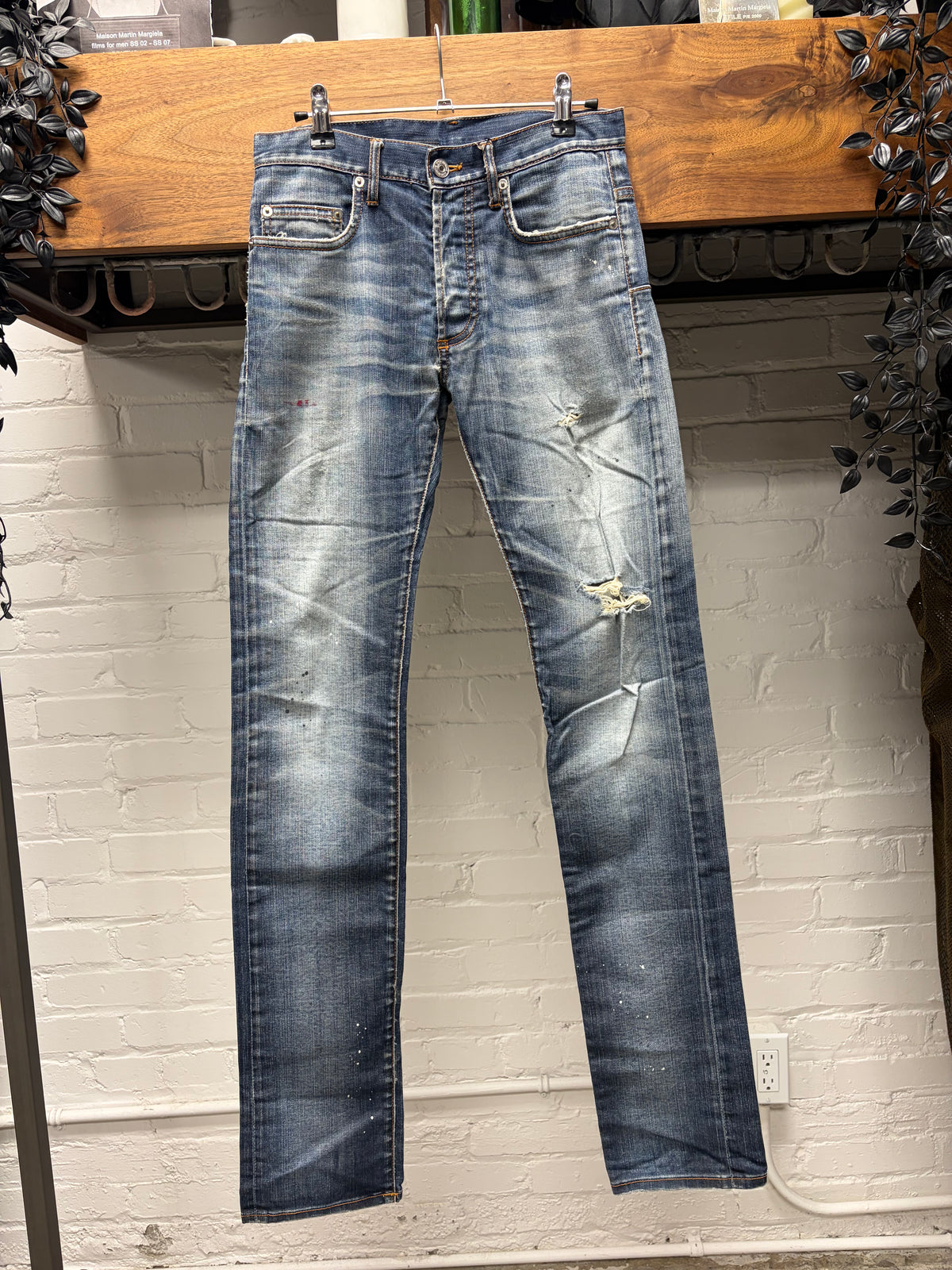 SS2008 Dior Homme ‘Under my Car’ Dark Washed Blue ‘Unaltered’ Skinny Jeans