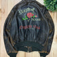 1990s Avirex ‘Sweetest of Texas’ Hand Painted Leather Bomber Jacket