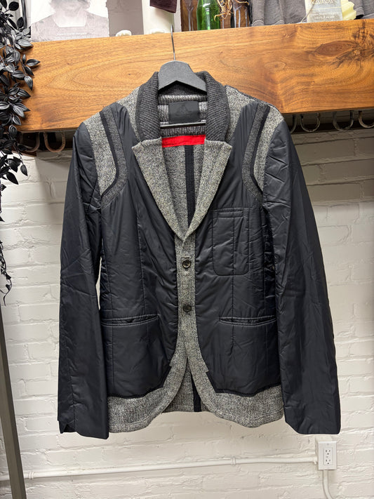 AW2009 Undercover ‘Earmuff Maniac’ Knit/Nylon Padded Hybrid Sport Coat