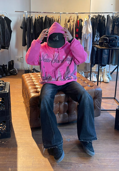 Spring Summer 2017 Balenciaga Airbrushed ‘New York City’ Graphic Hoodie