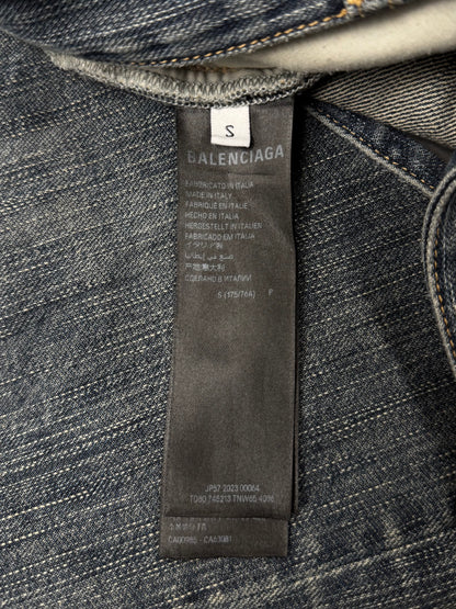 2023 Balenciaga Baggy ‘Slate Blue’ Wide Leg Denim