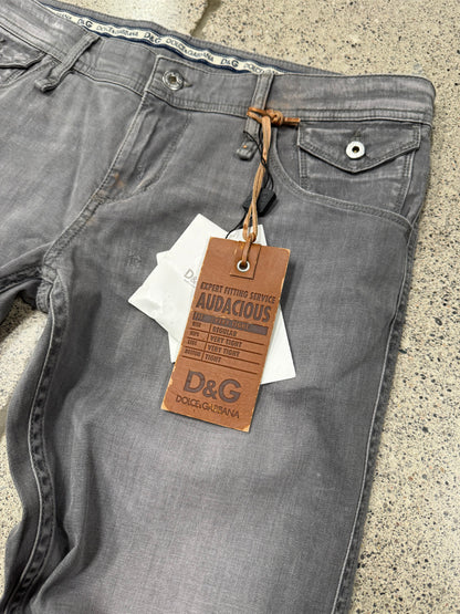 2000s Dolce & Gabbana Washed Grey Skinny Denim