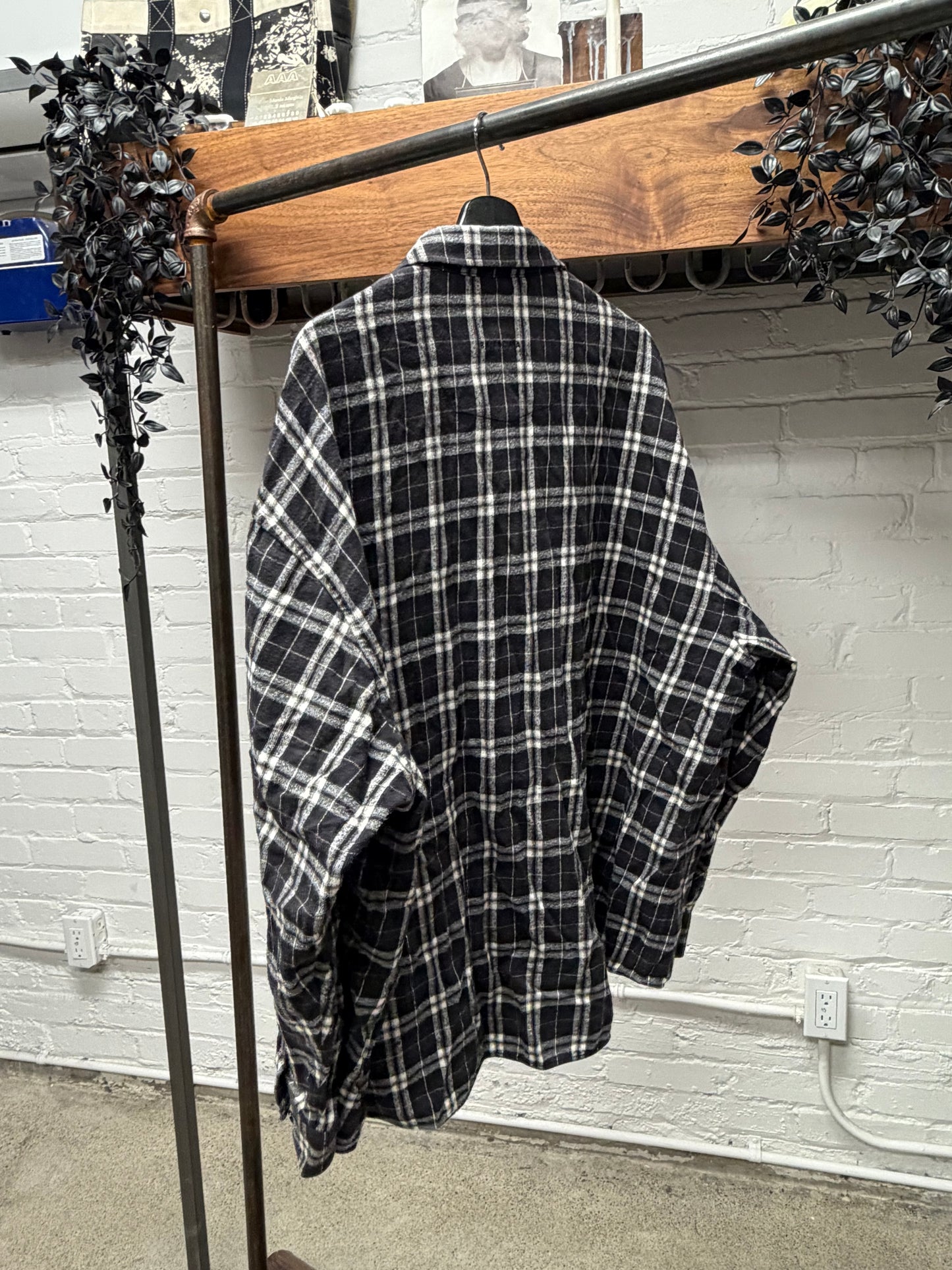 2018 Balenciaga Heavyweight Cotton Flannel