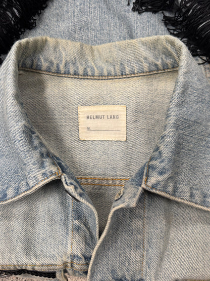 Vintage Helmut Lang ‘Fringe’ Light Wash Denim Trucker Jacket