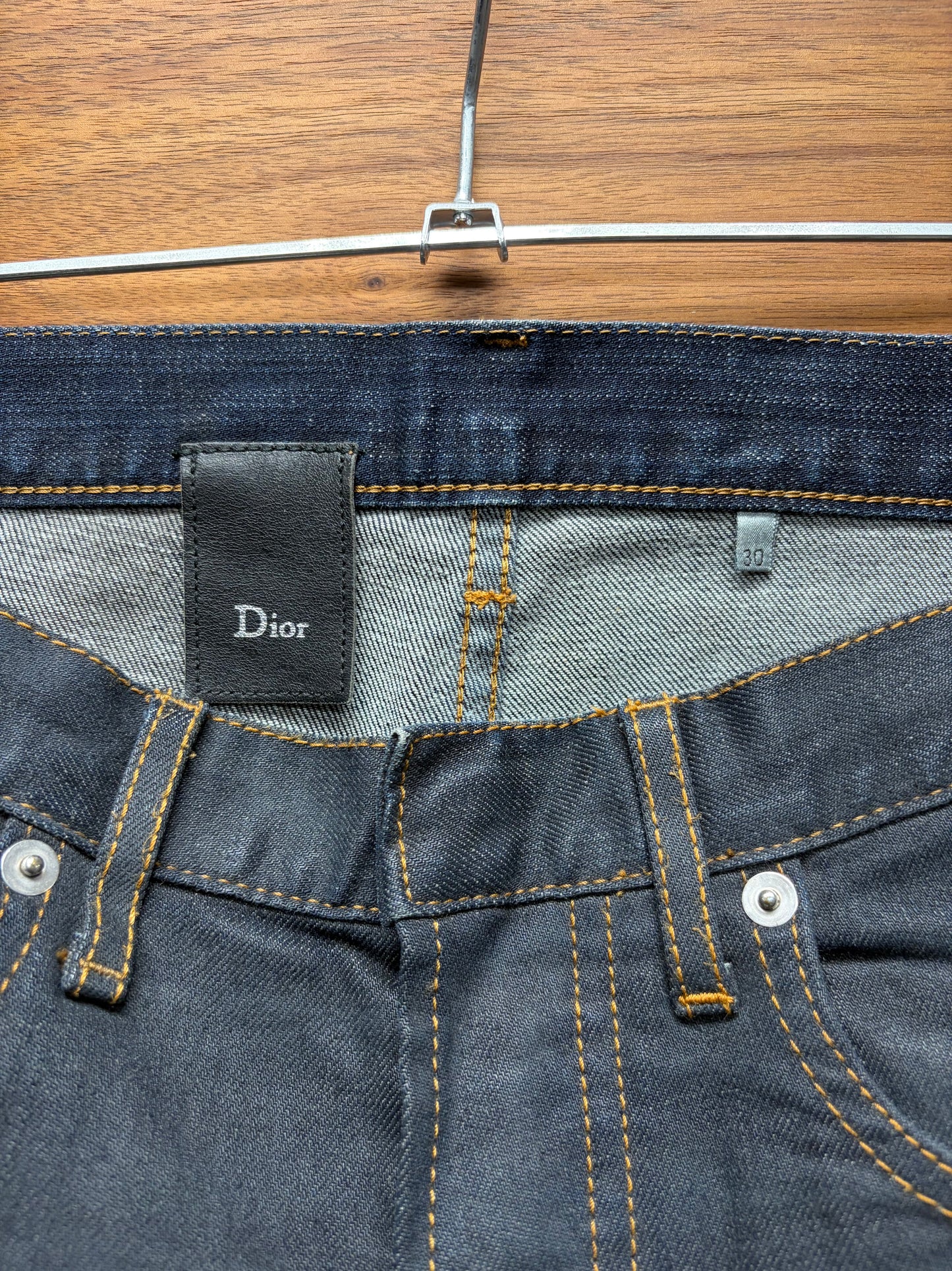 Dior Homme Raw Over-Dyed Wash Unaltered Skinny Jeans