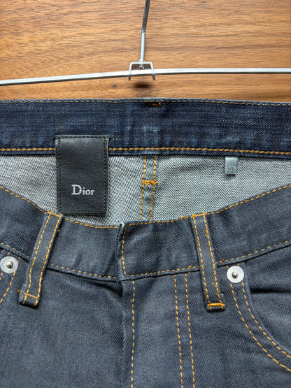 Dior Homme Raw Over-Dyed Wash Unaltered Skinny Jeans