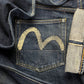 Evisu N02 Selvedge Hand Painted Gull Logo Denim