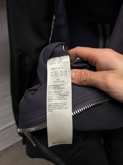 AW2021 Rick Owens ‘Phlegethon’ Black/Plum Reversible Bomber Jacket