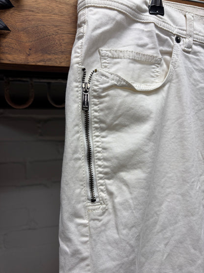 Dirk Bikkembergs White Zipper Pocket' Skinny Jeans