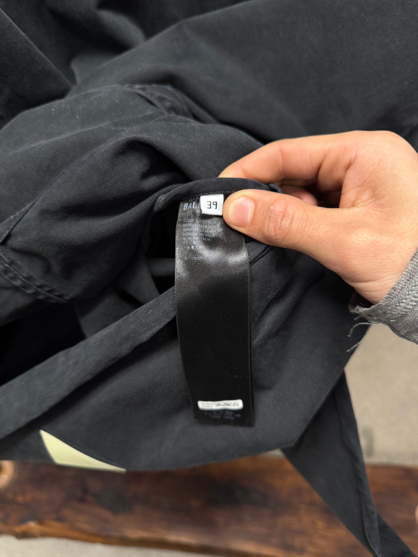 AW2021 Balenciaga ‘Gamer’ Embroidered Logo Oversized Button Up Shirt