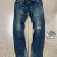 2000s Hysteric Glamour Studded Raw Blue Bootcut Denim