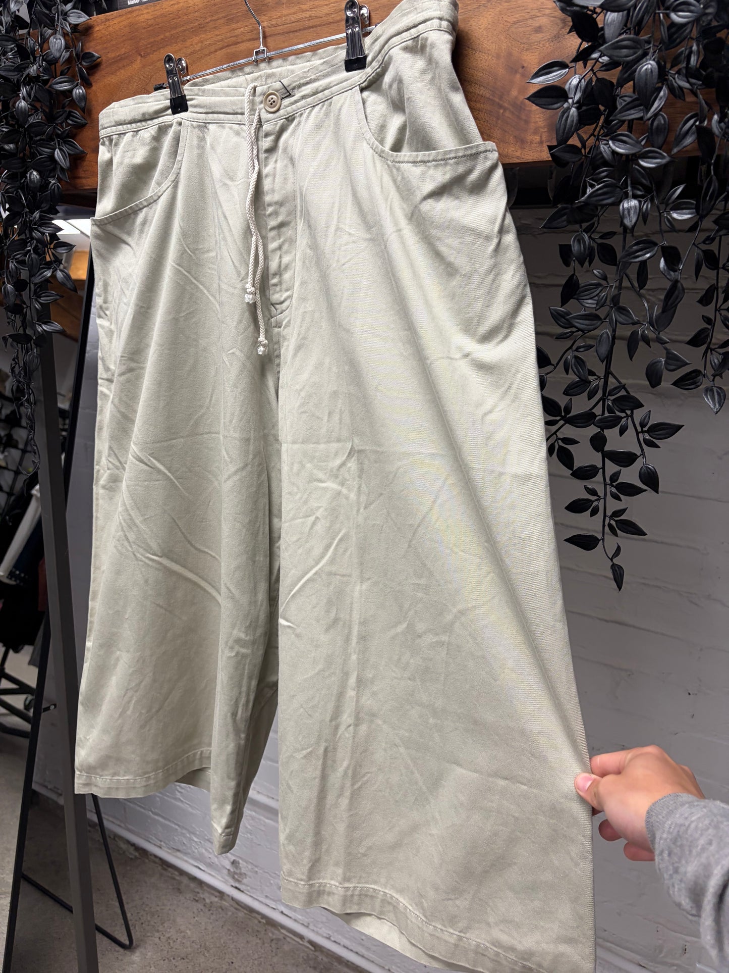 Vintage Yohji Yamamoto ‘Y’s’ Cream Cotton Wide Leg Shorts
