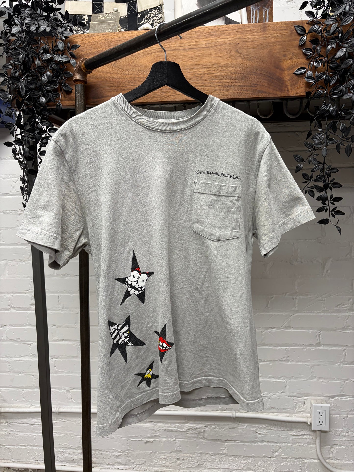 Chrome Hearts x Matty Boy Grey ‘Suggest’ Star Graphic T-Shirt