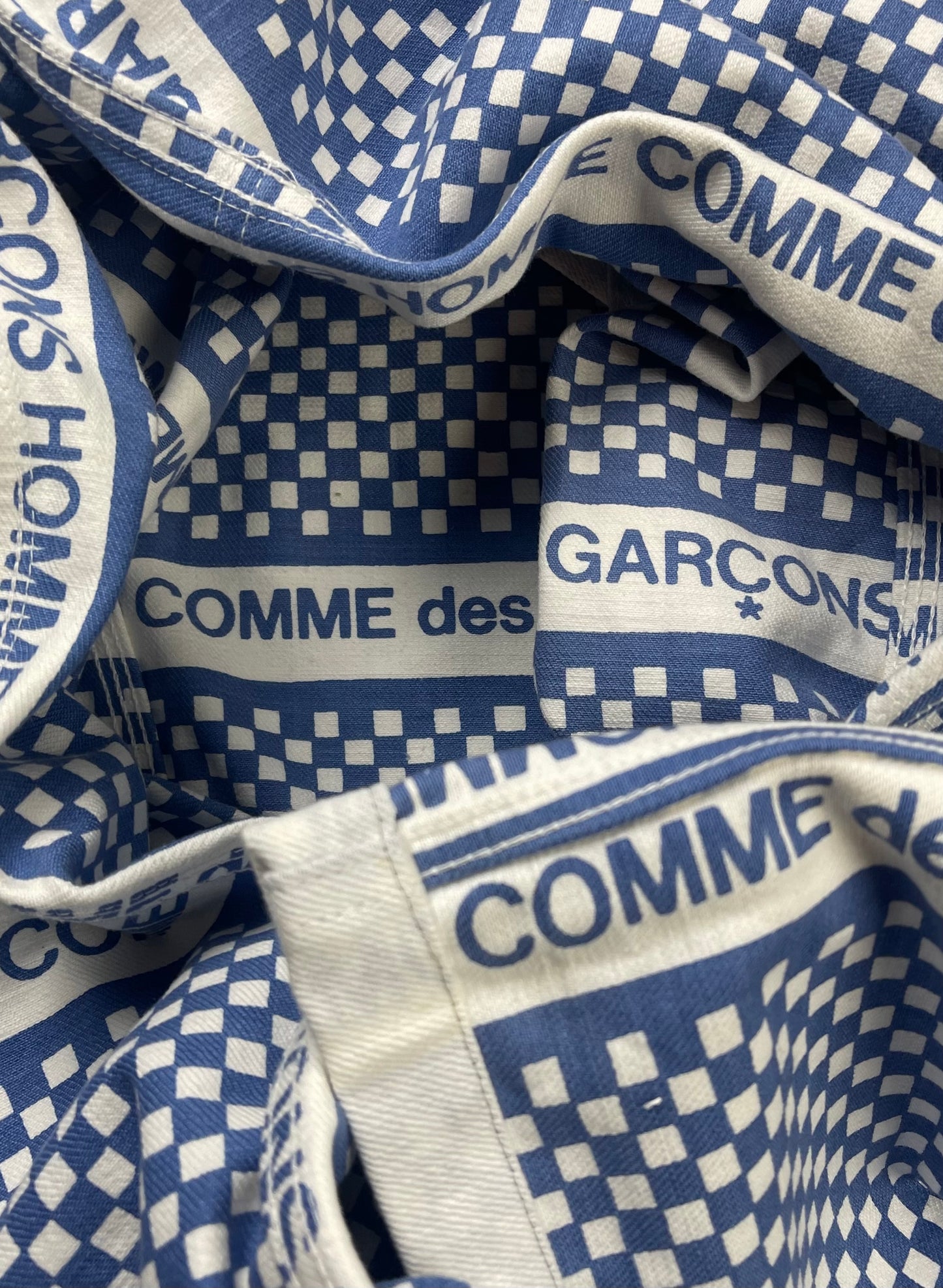 SS2004 Comme Des Garçons Homme ‘Inside Out’ Checkerboard Jacket