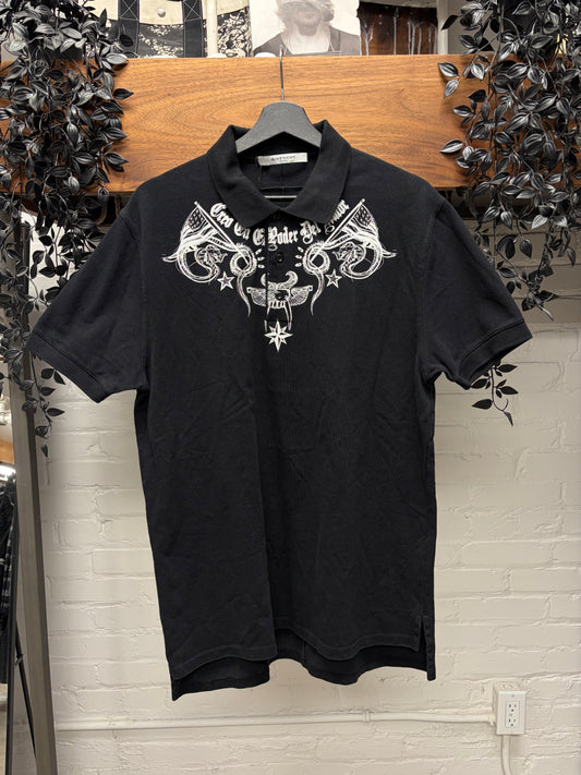 SS2017 Givenchy by Ricardo Tisci ‘Columbian Tattoos’ Black Polo