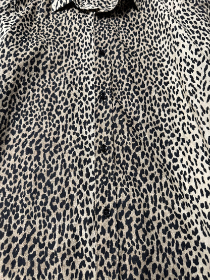 SS2014 Saint Laurent ‘Babycat’ Leopard Print Button Down Shirt