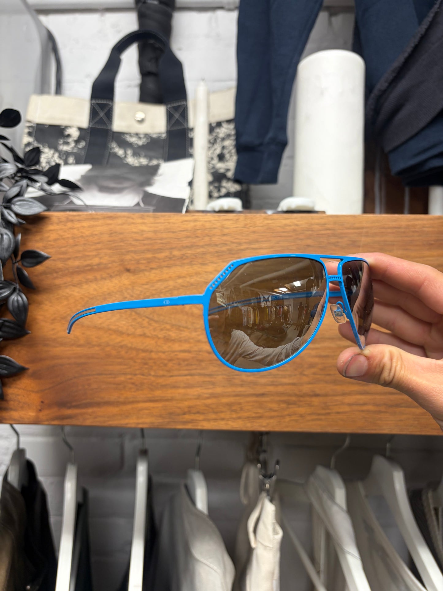 SS2005 Dior Homme ‘Beck’ Electric Blue Aviator Sunglasses